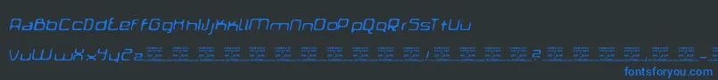 Police PhoneBoothCredits – polices bleues sur fond noir