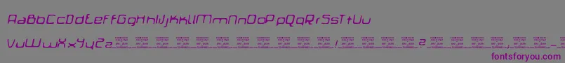 PhoneBoothCredits Font – Purple Fonts on Gray Background