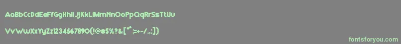fuente RmPlaytimeSolid – Fuentes Verdes Sobre Fondo Gris