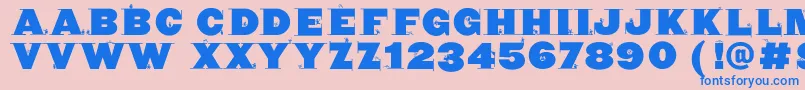 Cyclopsblax4dirk Font – Blue Fonts on Pink Background