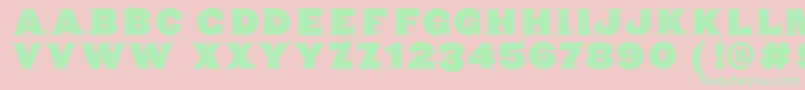 Cyclopsblax4dirk Font – Green Fonts on Pink Background