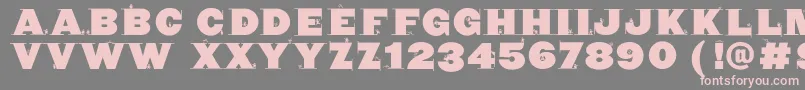 Cyclopsblax4dirk Font – Pink Fonts on Gray Background