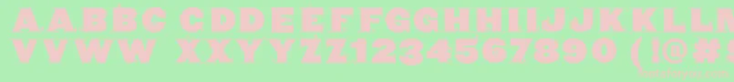 Czcionka Cyclopsblax4dirk – różowe czcionki na zielonym tle