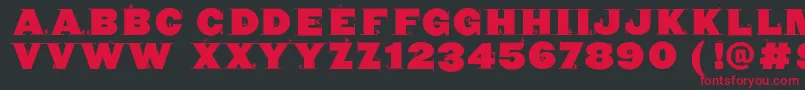 Cyclopsblax4dirk Font – Red Fonts on Black Background