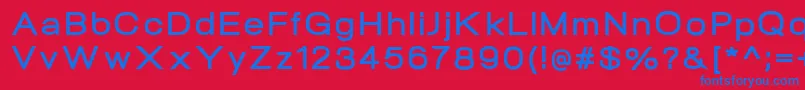 NeogramBoldextd Font – Blue Fonts on Red Background