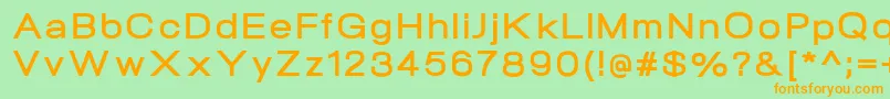 NeogramBoldextd Font – Orange Fonts on Green Background