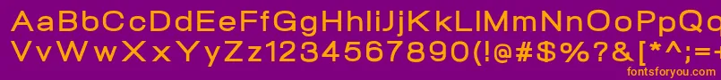 NeogramBoldextd Font – Orange Fonts on Purple Background