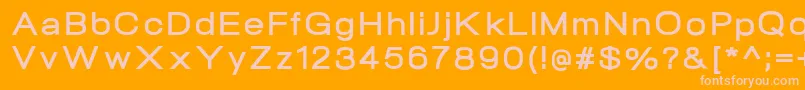 NeogramBoldextd Font – Pink Fonts on Orange Background