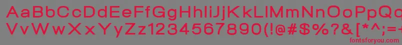 Шрифт NeogramBoldextd – красные шрифты на сером фоне