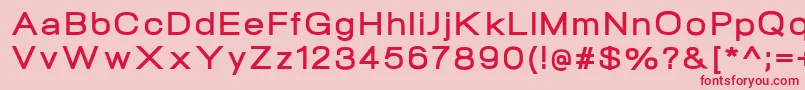 NeogramBoldextd Font – Red Fonts on Pink Background