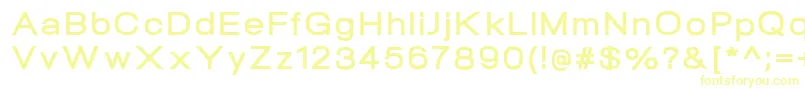 NeogramBoldextd Font – Yellow Fonts on White Background