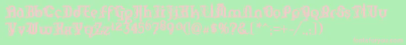 MarquisDeSade Font – Pink Fonts on Green Background