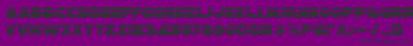 HanSoloLaser Font – Black Fonts on Purple Background