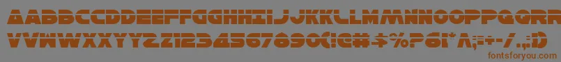 HanSoloLaser Font – Brown Fonts on Gray Background