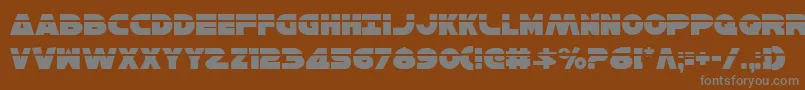 HanSoloLaser Font – Gray Fonts on Brown Background