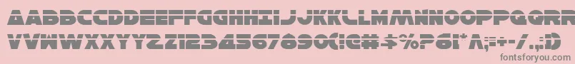 HanSoloLaser Font – Gray Fonts on Pink Background