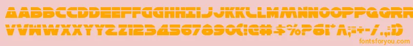 HanSoloLaser Font – Orange Fonts on Pink Background