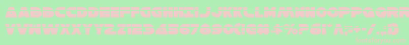 HanSoloLaser Font – Pink Fonts on Green Background