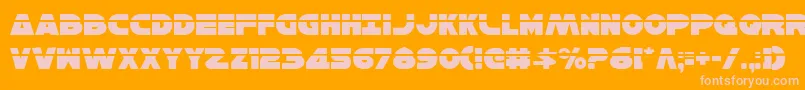 HanSoloLaser Font – Pink Fonts on Orange Background