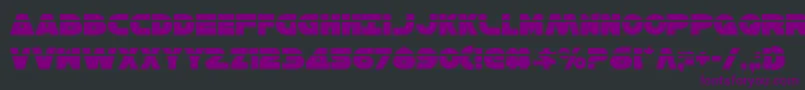 HanSoloLaser Font – Purple Fonts on Black Background