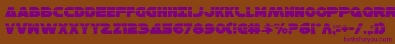 HanSoloLaser Font – Purple Fonts on Brown Background