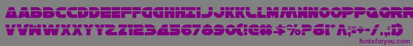 HanSoloLaser Font – Purple Fonts on Gray Background