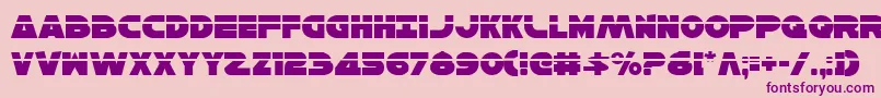 HanSoloLaser Font – Purple Fonts on Pink Background