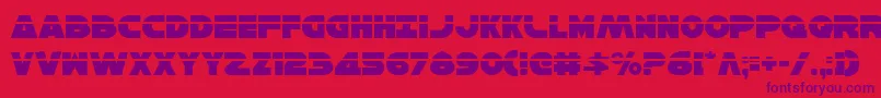 HanSoloLaser Font – Purple Fonts on Red Background