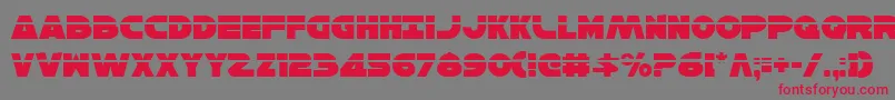 HanSoloLaser-Schriftart – Rote Schriften auf grauem Hintergrund