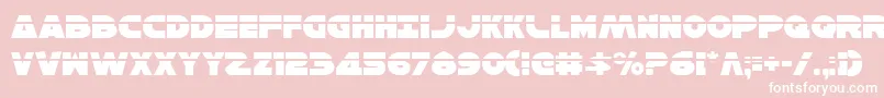 HanSoloLaser Font – White Fonts on Pink Background