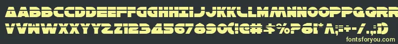 HanSoloLaser Font – Yellow Fonts on Black Background