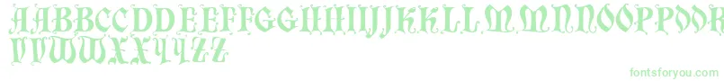 Chaillot-fontti – vihreät fontit