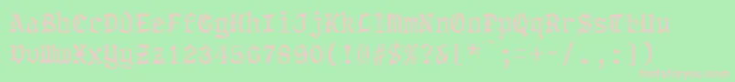 TorsholmaRegular Font – Pink Fonts on Green Background