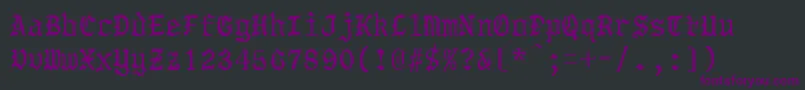 Шрифт TorsholmaRegular – фиолетовые шрифты на чёрном фоне