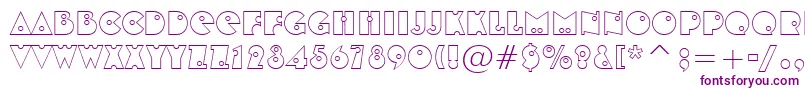 ShotgunBlanksBt Font – Purple Fonts on White Background