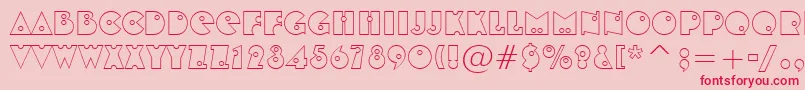 ShotgunBlanksBt Font – Red Fonts on Pink Background