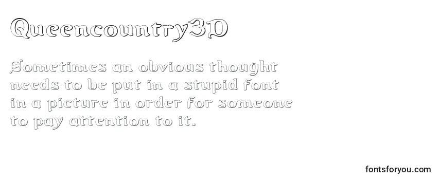 Queencountry3D Font