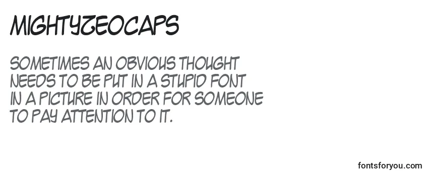 MightyZeoCaps Font