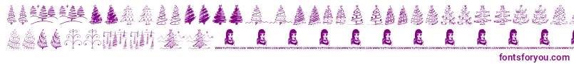 ChristmasTreesCelebration Font – Purple Fonts