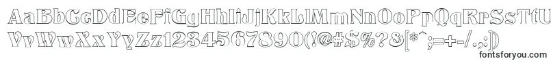 Шрифт TitaniaOutline – объёмные шрифты