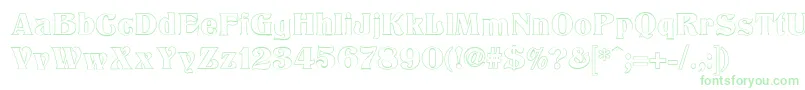 TitaniaOutline Font – Green Fonts