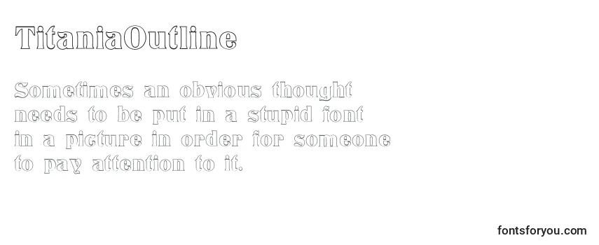 TitaniaOutline Font