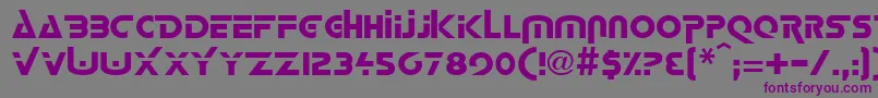 DeltaplusRegular-Schriftart – Violette Schriften auf grauem Hintergrund