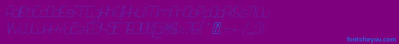 fuente QuattroThinItalic – Fuentes Azules Sobre Fondo Morado