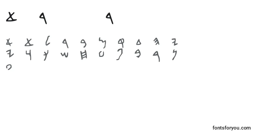 Schriftart BethDavidbethDavid – Alphabet, Zahlen, spezielle Symbole