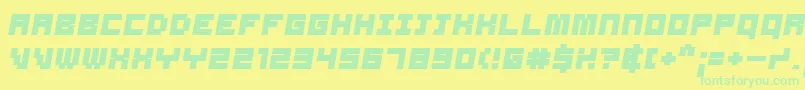 Samsbo Font – Green Fonts on Yellow Background