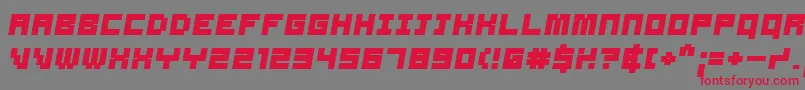 Samsbo Font – Red Fonts on Gray Background