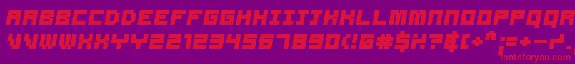 Samsbo Font – Red Fonts on Purple Background
