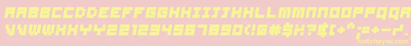 Samsbo Font – Yellow Fonts on Pink Background