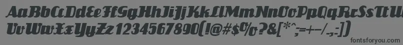 LouisianneItalic-Schriftart – Schwarze Schriften auf grauem Hintergrund